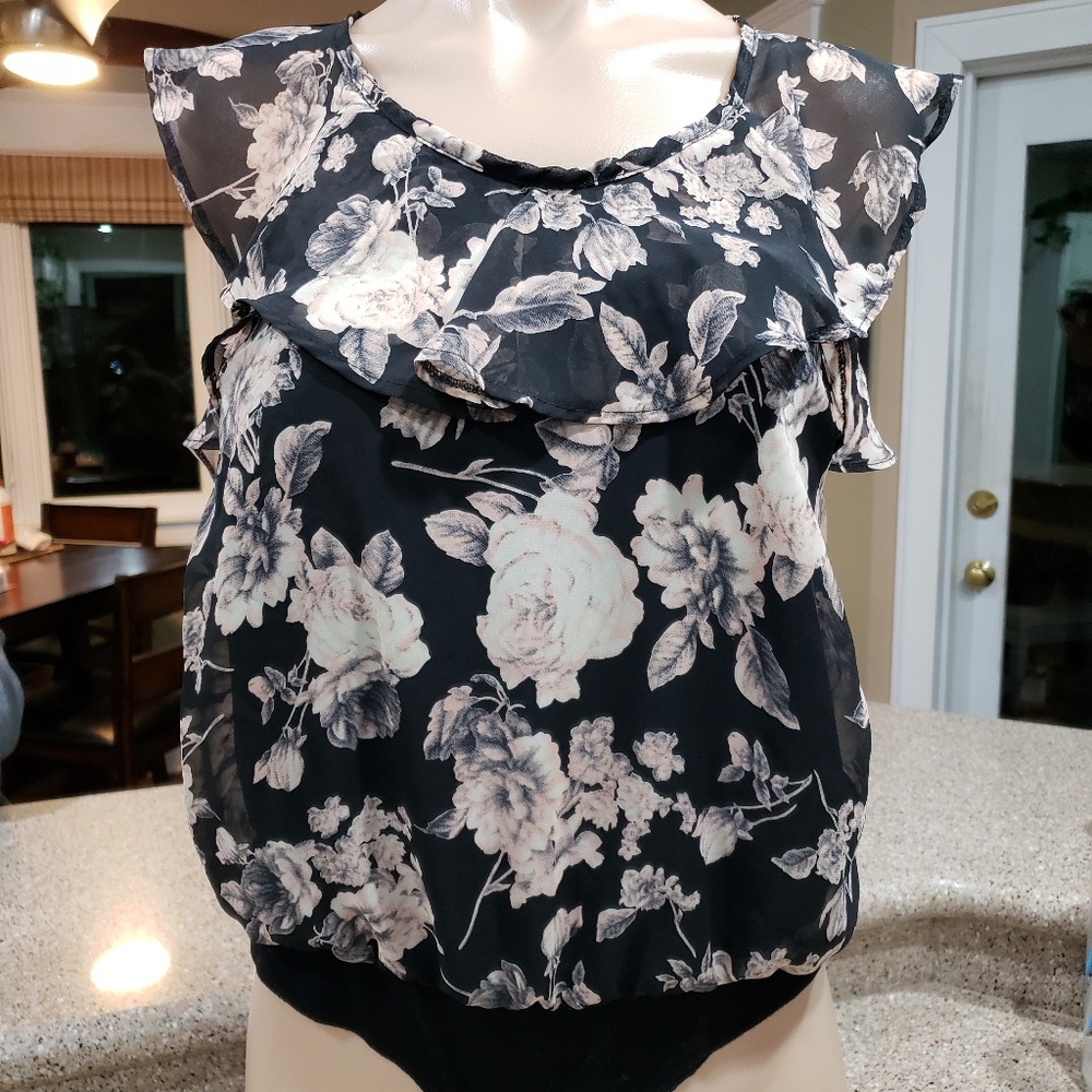 Soft ruffled bodysuit